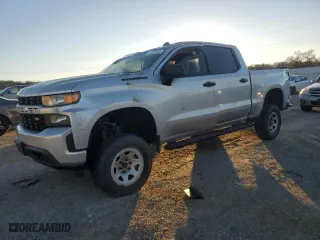 2021 Chevrolet Silverado 1500 Custom with VIN 3GCPYBEK4MG139157, listed as a Copart auction lot 41528845 with 106,765 mi miles and Salvage Title. Bid and sale history available at carsss.com. Image 1.