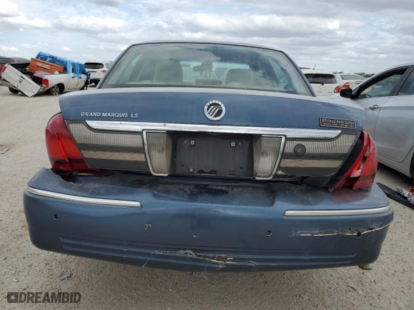 2011 Mercury Grand Marquis LS with VIN 2MEBM7FV1BX605981, listed as a Copart auction lot 77442284 with 108,402 mi miles and Salvage Title. Bid and sale history available at carsss.com. Image 6.