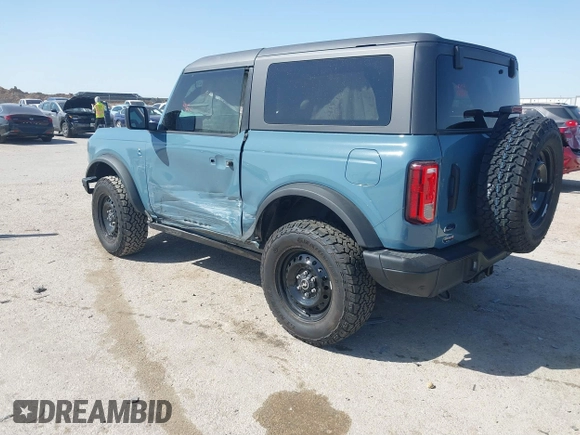 2022 Ford Bronco with VIN 1FMDE5AP8NLB71317, listed as a IAAI auction lot 41847695 with 21,484 mi miles and . Bid and sale history available at DreamBid. Image 3.