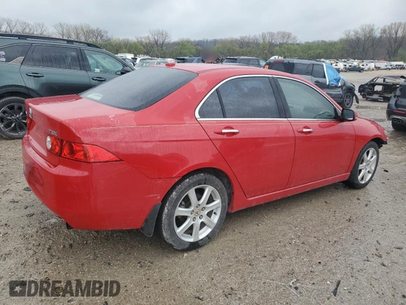 2005 Acura TSX with VIN JH4CL96825C032653, listed as a Copart auction lot 51695135 with 195,182 mi miles and Salvage Title. Bid and sale history available at DreamBid. Image 3.