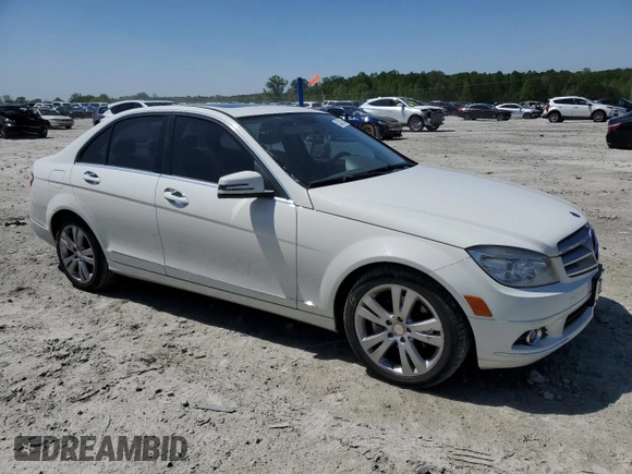 2011 Mercedes-Benz C 300 Sport with VIN WDDGF8BB2BR164820, listed as a Copart auction lot 53251255 with 142,314 mi miles and Salvage title. Bid and sale history available at DreamBid. Image 4.