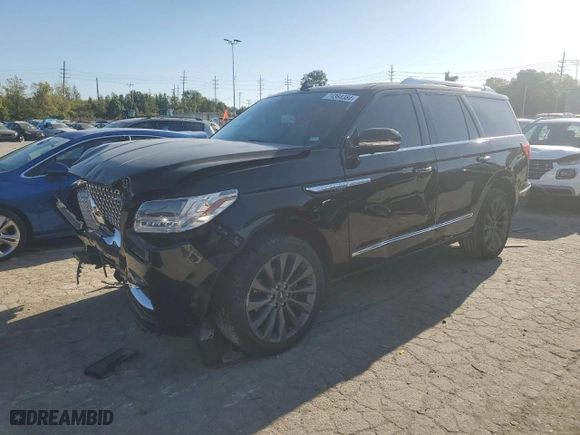 2018 Lincoln Navigator Select with VIN 5LMJJ2JT8JEL12988, listed as a Copart auction lot 75695994 with 125,396 mi miles and Salvage Title. Bid and sale history available at carsss.com. Image 1.