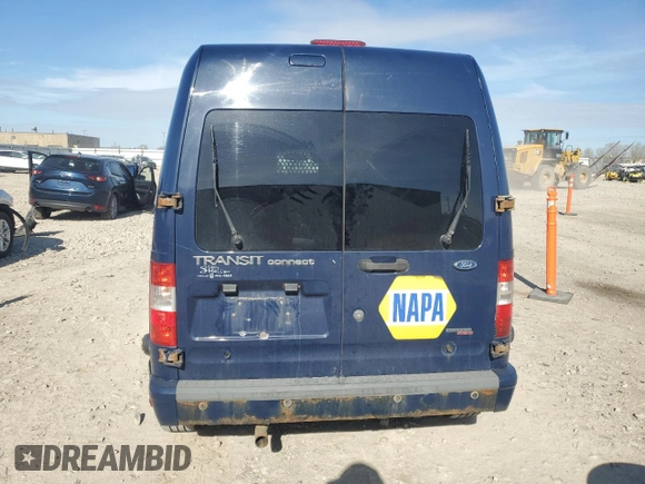 2013 Ford Transit Connect XLT with VIN NM0LS7DN8DT130440, listed as a Copart auction lot 55641505 with 304,481 mi miles and Non repairable. Bid and sale history available at DreamBid. Image 6.