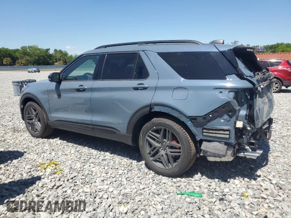 2025 Ford Explorer ST with VIN 1FMWK8GC4SGB16875, listed as a Copart auction lot 50733035 with 140 mi miles and Salvage Title. Bid and sale history available at carsss.com. Image 2.