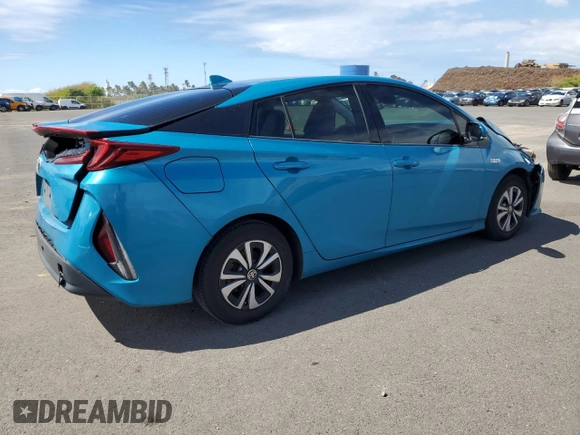 2018 Toyota Prius Plus with VIN JTDKARFP3J3093322, listed as a Copart auction lot 45608465 with 75,442 mi miles and Salvage Title. Bid and sale history available at DreamBid. Image 3.