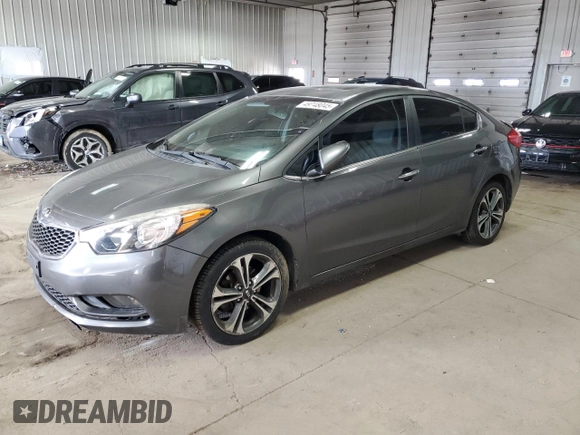 2014 Kia Forte EX with VIN KNAFZ4A81E5103141, listed as a Copart auction lot 49748045 with 0 mi miles and Non Repairable. Bid and sale history available at carsss.com. Image 1.