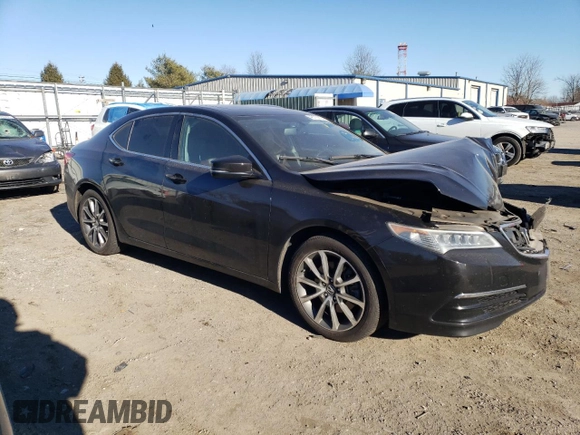 2016 Acura TLX V6 with VIN 19UUB2F31GA008235, listed as a Copart auction lot 46113275 with Not Provided miles and Salvage Title. Bid and sale history available at carsss.com. Image 4.