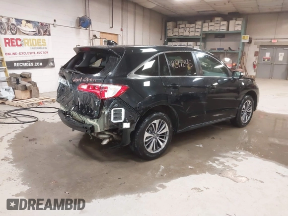 2017 Acura RDX Advance with VIN 5J8TB4H7XHL037035, listed as a IAAI auction lot 41317245 with 93,924 mi miles and . Bid and sale history available at DreamBid. Image 4.