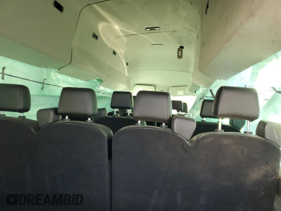 2023 Ford Transit Passenger XL with VIN 1FBVU4X89PKB82684, listed as a Copart auction lot 81326614 with 35,649 mi miles and Salvage title. Bid and sale history available at DreamBid. Image 10.
