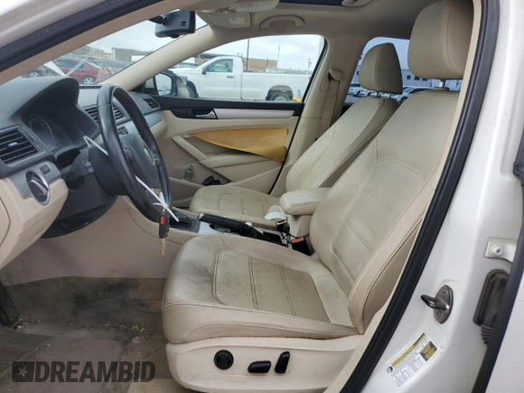 2013 Volkswagen Passat TDI SE with VIN 1VWBN7A33DC114796, listed as a Copart auction lot 86446374 with 111,820 mi miles and Clean Title. Bid and sale history available at carsss.com. Image 7.