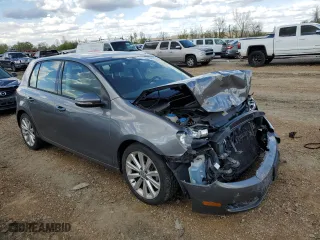 2013 Volkswagen Golf TDI w/Sunroof & Nav with VIN WVWNM7AJ0DW125559, listed as a Copart auction lot 50438254 with 73,133 mi miles and Salvage Title. Bid and sale history available at carsss.com. Image 4.