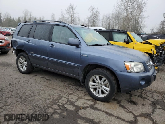 2006 Toyota Highlander Hybrid with VIN JTEEW21A660029918, listed as a Copart auction lot 50371275 with 158,141 mi miles and Salvage Title. Bid and sale history available at carsss.com. Image 4.