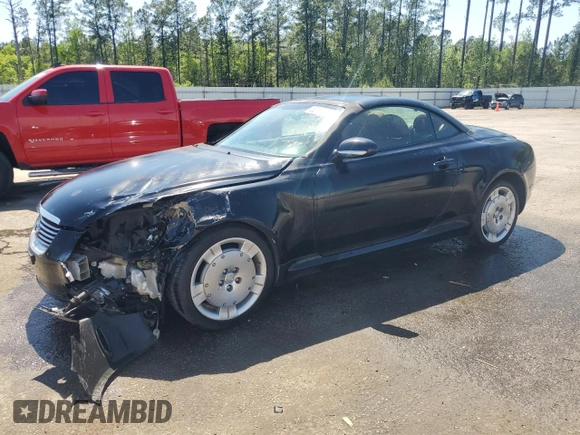 2003 Lexus SC 430 with VIN JTHFN48Y730047333, listed as a Copart auction lot 52112085 with 106,750 mi miles and Salvage title. Bid and sale history available at DreamBid. Image 1.