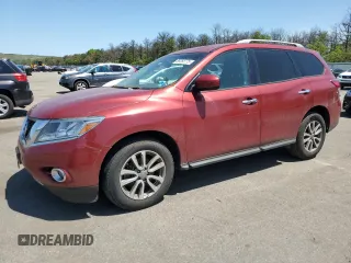 2016 Nissan Pathfinder SL z VIN 5N1AR2MM1GC621562, wystawiony jako Copart lot #59265775 z przebiegiem 95 188 mil mil oraz Czysty tytuł • Clean title. Historia ofert i sprzedaży dostępna na DreamBid. Obrazek 1.
