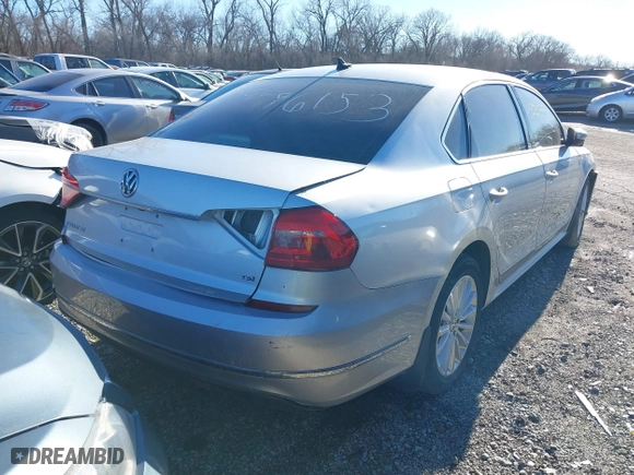 2016 Volkswagen Passat 1.8T SE w/Technology with VIN 1VWBS7A38GC037758, listed as a IAAI auction lot 38530476 with 93,438 mi miles. Bid and sale history available at carsss.com. Image 4.