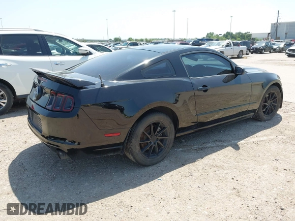 2014 Ford Mustang V6 with VIN 1ZVBP8AM9E5200757, listed as a IAAI auction lot 41976671 with 125,058 mi miles. Bid and sale history available at carsss.com. Image 4.