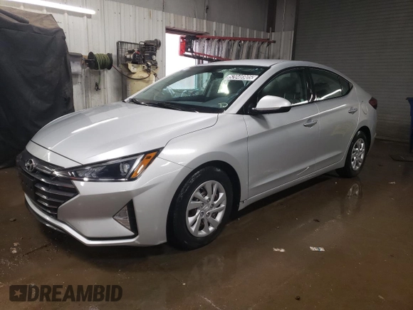 2019 Hyundai Elantra SE with VIN 5NPD74LF7KH497820, listed as a Copart auction lot 52046905 with 217,706 mi miles and Clean Title. Bid and sale history available at DreamBid. Image 1.