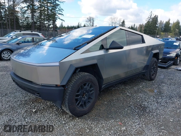 2024 Tesla Cybertruck with VIN 7G2CEHED8RA015749, listed as a IAAI auction lot 41731902 with 13,822 mi miles. Bid and sale history available at carsss.com. Image 20.