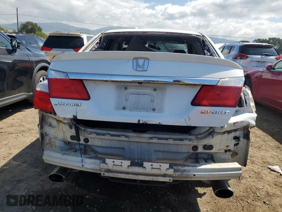 2014 Honda Accord Sedan Sport with VIN 1HGCR2F55EA287176, listed as a Copart auction lot 54721215 with 184,968 mi miles and Salvage Title. Bid and sale history available at carsss.com. Image 6.