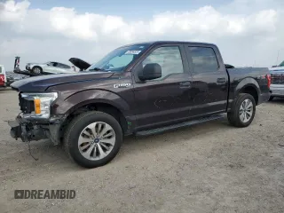 2018 Ford F-150 XL with VIN 1FTEW1CP2JKF67447, listed as a Copart auction lot 49094525 with 159,975 mi miles and Salvage Title. Bid and sale history available at carsss.com. Image 1.