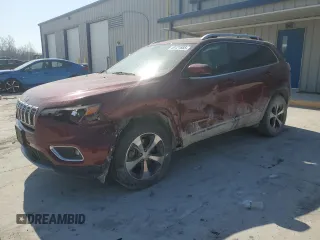 2019 Jeep Cherokee Limited with VIN 1C4PJMDX9KD373902, listed as a Copart auction lot 49121665 with 115,774 mi miles and Salvage Title. Bid and sale history available at carsss.com. Image 1.