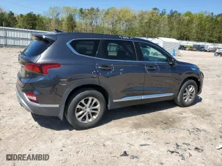 2020 Hyundai Santa Fe SEL with VIN 5NMS3CAD0LH235408, listed as a Copart auction lot 52586635 with 36,253 mi miles and Salvage Title. Bid and sale history available at carsss.com. Image 3.