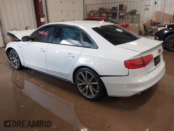 2016 Audi A4 Premium Plus with VIN WAUFFAFL2GA002902, listed as a IAAI auction lot 41606726 with 85,128 mi miles. Bid and sale history available at carsss.com. Image 3.