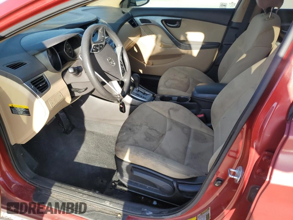 2012 Hyundai Elantra GLS z VIN KMHDH4AE6CU468500, wystawiony jako Copart lot #58522235 z przebiegiem 144 226 mil mil oraz Szkoda całkowita • Salvage title. Historia ofert i sprzedaży dostępna na DreamBid. Obrazek 7.