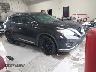2017 Nissan Murano Platinum z VIN 5N1AZ2MG6HN143963, wystawiony jako IAAI lot #41574224 z przebiegiem 110 561 mil mil oraz . Historia ofert i sprzedaży dostępna na DreamBid. Obrazek 1.
