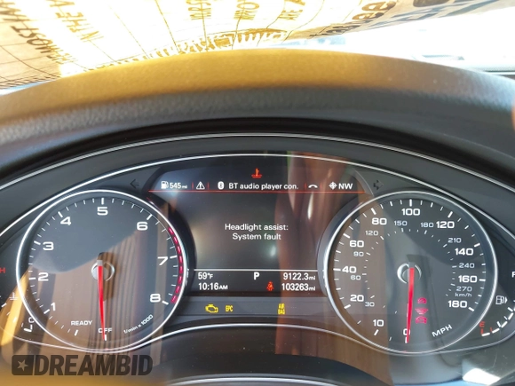 2016 Audi A7 Prestige z VIN WAU2GAFC5GN169534, wystawiony jako IAAI lot #40802384 z przebiegiem 103 263 mil mil oraz . Historia ofert i sprzedaży dostępna na DreamBid. Obrazek 7.