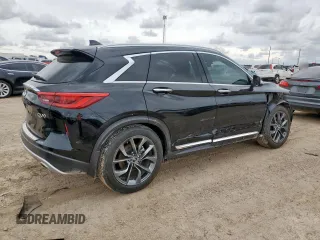 2019 Infiniti QX50 Luxe with VIN 3PCAJ5M11KF139348, listed as a Copart auction lot 62940735 with 36,969 mi miles and Salvage title. Bid and sale history available at DreamBid. Image 3.