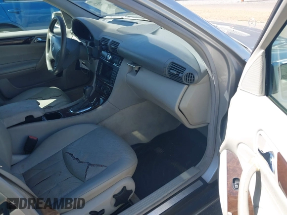 2005 Mercedes-Benz C 240 with VIN WDBRF81J95F599348, listed as a IAAI auction lot 41725376 with 210,859 mi miles and . Bid and sale history available at DreamBid. Image 5.