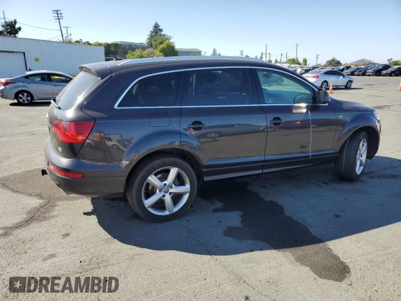 2007 Audi Q7 Premium Plus with VIN WA1EY74L57D065595, listed as a Copart auction lot 62612355 with 155,980 mi miles and Salvage title. Bid and sale history available at DreamBid. Image 3.