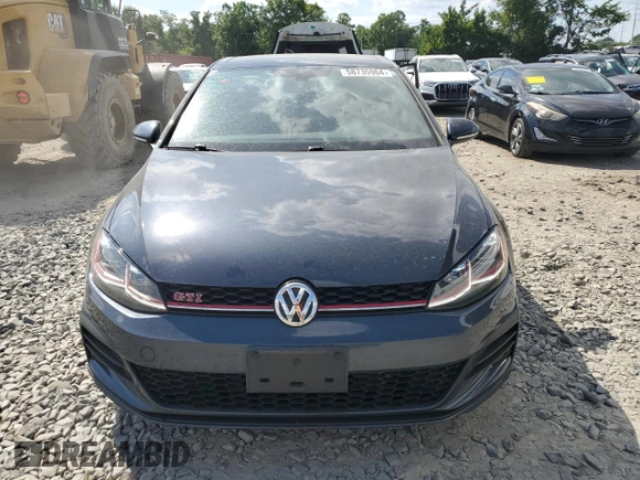 2019 Volkswagen Golf GTI S with VIN 3VW6T7AU4KM021622, listed as a Copart auction lot 58735964 with 51,341 mi miles and Salvage Title. Bid and sale history available at carsss.com. Image 5.