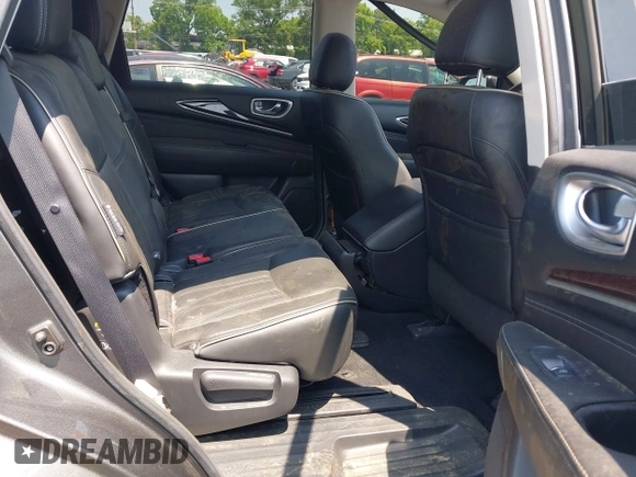 2019 Infiniti QX60 Pure with VIN 5N1DL0MN7KC563655, listed as a IAAI auction lot 42469111 with 84,864 mi miles and . Bid and sale history available at DreamBid. Image 8.