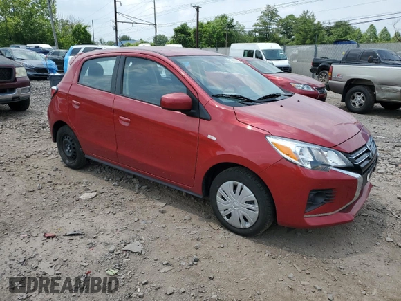 2023 Mitsubishi Mirage ES with VIN ML32AUHJ8PH004015, listed as a Copart auction lot 59263505 with 20,081 mi miles and Salvage title. Bid and sale history available at DreamBid. Image 4.