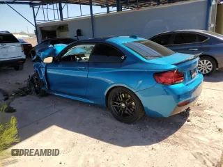 2021 BMW 2 Series M240i with VIN WBA2J5C02M7G34812, listed as a Copart auction lot 67790704 with 46,008 mi miles and Salvage Title. Bid and sale history available at carsss.com. Image 2.