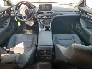 2021 Honda Accord EX-L with VIN 1HGCV1F51MA059843, listed as a Copart auction lot 58051255 with 35,719 mi miles and Salvage title. Bid and sale history available at DreamBid. Image 8.