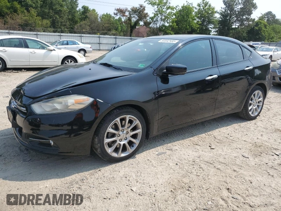 2013 Dodge Dart Limited with VIN 1C3CDFCA1DD334145, listed as a Copart auction lot 58892985 with 116,886 mi miles and Clean title. Bid and sale history available at DreamBid. Image 1.