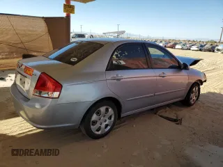 2008 Kia Spectra EX with VIN KNAFE122685574002, listed as a Copart auction lot 76171514 with 0 mi miles and Salvage Title. Bid and sale history available at carsss.com. Image 3.