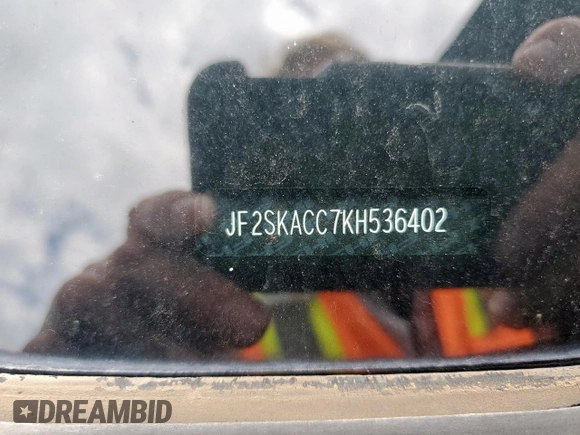 2019 Subaru Forester with VIN JF2SKACC7KH536402, listed as a Copart auction lot 58756045 with 54,910 mi miles and Salvage title. Bid and sale history available at DreamBid. Image 13.
