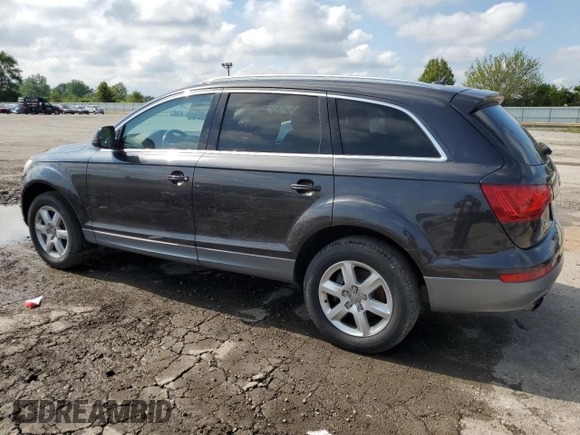 2014 Audi Q7 Premium Plus z VIN WA1LGAFE9ED017293, wystawiony jako Copart lot #58902235 z przebiegiem Nie podano mil oraz Szkoda całkowita • Salvage title. Historia ofert i sprzedaży dostępna na DreamBid. Obrazek 2.