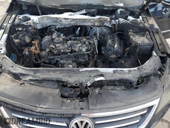 2012 Volkswagen CC Sport PZEV with VIN WVWNP7AN0CE522347, listed as a Copart auction lot 44736245 with 0 mi miles and Salvage Title. Bid and sale history available at carsss.com. Image 12.