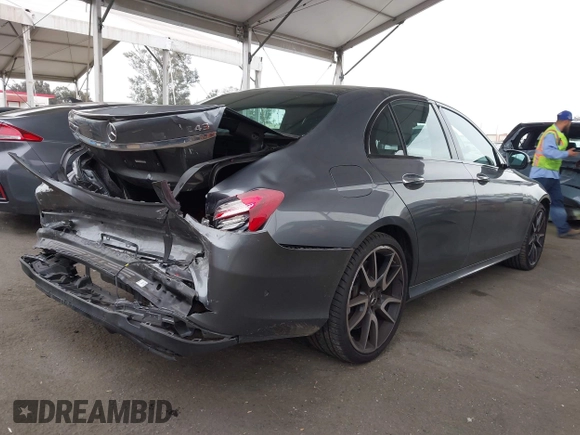 2017 Mercedes-Benz E 43 AMG with VIN WDDZF6EB9HA188631, listed as a IAAI auction lot 42001558 with 39,540 mi miles and . Bid and sale history available at DreamBid. Image 4.