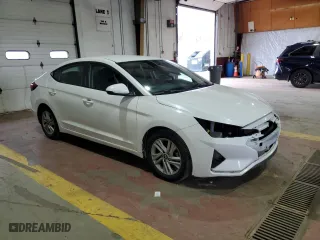 2020 Hyundai Elantra Value Edition with VIN 5NPD84LF7LH583675, listed as a Copart auction lot 52879855 with 76,748 mi miles and Salvage Title. Bid and sale history available at carsss.com. Image 4.