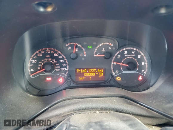 2015 Ram ProMaster City Cargo Tradesman with VIN ZFBERFAT7F6A82716, listed as a Copart auction lot 44520465 with 109,099 mi miles and Salvage Title. Bid and sale history available at carsss.com. Image 9.