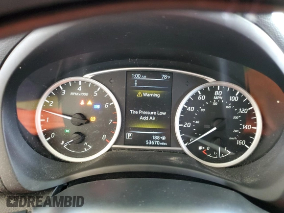 2018 Nissan Sentra SV with VIN 3N1AB7AP5JY214365, listed as a Copart auction lot 52577805 with 53,670 mi miles and Salvage Title. Bid and sale history available at carsss.com. Image 9.