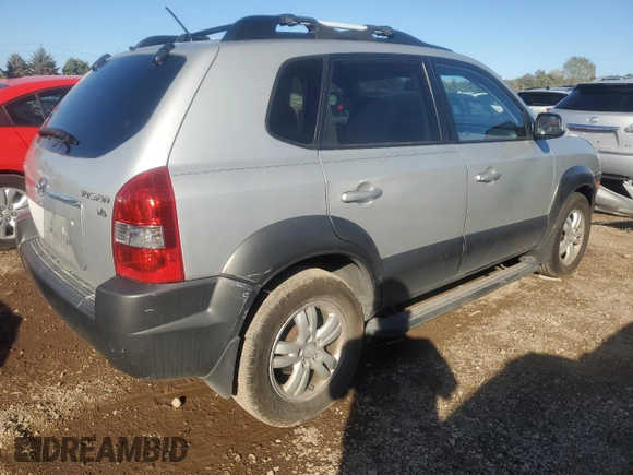 2008 Hyundai Tucson SE with VIN KM8JN12D38U860163, listed as a Copart auction lot 72245294 with 85,437 mi miles and Salvage Title. Bid and sale history available at carsss.com. Image 3.