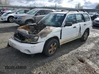 2003 Subaru Forester XS with VIN JF1SG65663H750096, listed as a Copart auction lot 76763824 with 0 mi miles and Salvage Title. Bid and sale history available at carsss.com. Image 1.