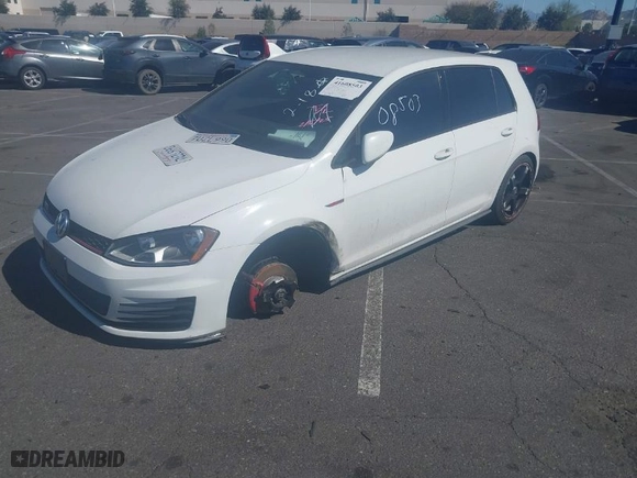 2016 Volkswagen Golf GTI SE with VIN 3VW4T7AU6GM041823, listed as a IAAI auction lot 41608503 with 70,895 mi miles. Bid and sale history available at carsss.com. Image 2.